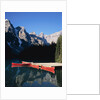Red Canoes on Moraine Lake by Anonymous