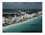 Hotels Lining Miami Beach by Anonymous