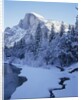 Merced River and Half Dome in Winter by Anonymous