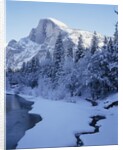 Merced River and Half Dome in Winter by Anonymous