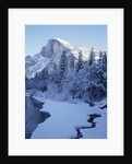 Merced River and Half Dome in Winter by Anonymous