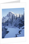 Merced River and Half Dome in Winter by Anonymous