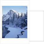 Merced River and Half Dome in Winter by Anonymous