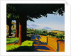View of the Italian Countryside from a Park Path by Anne Belov