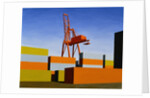 Containers with Crane by Mary Iverson