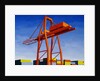 Crane with Containers by Mary Iverson