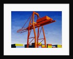 Crane with Containers by Mary Iverson