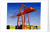 Crane with Containers by Mary Iverson