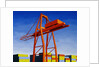 Crane with Containers by Mary Iverson
