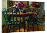 Lilacs and Green Chairs by Pam Ingalls
