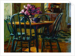 Lilacs and Green Chairs by Pam Ingalls