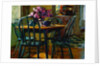 Lilacs and Green Chairs by Pam Ingalls