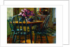 Lilacs and Green Chairs by Pam Ingalls