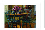 Lilacs and Green Chairs by Pam Ingalls