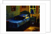 Bed in Leslie's Cottage by Pam Ingalls