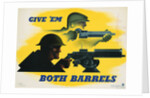 Give 'Em Both Barrels Poster by Jean Carlu