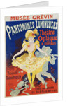 French Poster for Early Motion Picture Pantommes Lumineuses by Jules Cheret
