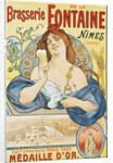 Brasserie de la Fontaine Poster by Artigue