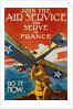 Join the Air Service and Serve in France Recruiting Poster by J. Paul Verrees