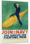 Join the Navy - The Service for Fighting Men Poster by R.F. Babcock