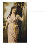 Victorian Poster Depicting a Woman by a Tree by Anonymous