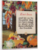 Eat Less and Let Us Be Thankful Poster by A. Hendee