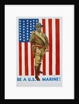 Be a U.S Marine! Poster by James Montgomery Flagg