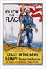 Follow the Flag Recruitment Poster by James Daugherty