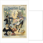 Au Quarter Latin Poster by Paul Merwart