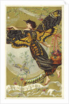 Atropos Acherontia, Solanum Dulcamara, eau des Carmes Boyer Perfume Victorian Trade Card by Anonymous