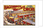 Hagenbeck-Wallace Trained Wild Animal Circus Poster by Anonymous
