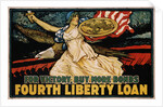 For Victory, Buy More Bonds - Fourth Liberty Loan Poster by J. Scott Williams