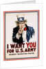 I Want You for the U.S. Army Recruitment Poster by James Montgomery Flagg
