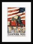 Teamwork Wins Poster by Hibberd V.B. Kline