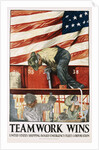 Teamwork Wins Poster by Hibberd V.B. Kline