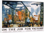 On the Job for Victory Poster by Jonas Lie