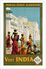 Visit India - Indian State Railways, Udaipur Poster by Bylityllis