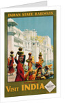 Visit India - Indian State Railways, Udaipur Poster by Bylityllis