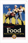 Food - Keep the Home Garden Going Poster by William McKee