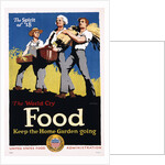 Food - Keep the Home Garden Going Poster by William McKee