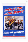Dish It Out with the Navy! Poster by McClelland Barclay