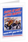 Dish It Out with the Navy! Poster by McClelland Barclay