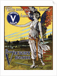 The Most Popular Button in America - Buy Victory Bonds Poster by Arnold Binger