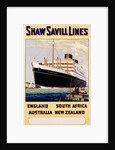 Poster for Shaw Savill Lines by Anonymous