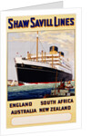 Poster for Shaw Savill Lines by Anonymous
