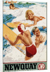 Newquay on the Cornish Coast Poster by Alfred Lambart