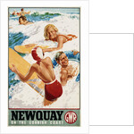Newquay on the Cornish Coast Poster by Alfred Lambart
