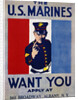 The U.S. Marines Want You Poster by Anonymous