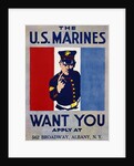 The U.S. Marines Want You Poster by Anonymous