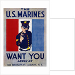 The U.S. Marines Want You Poster by Anonymous